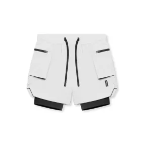 0651. Tetra-Lite™ 5" Liner Cargo Short - White