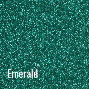 12" Emerald Siser Glitter Heat Transfer Vinyl (HTV)