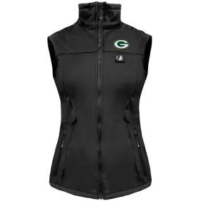 ActionHeat Green Bay Packers 5V Women's Softshell Battery Heated Vest