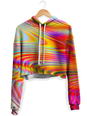 Afternoon Delight Fleece Crop Hoodie