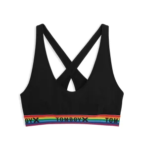 All Day Bralette LC - TENCEL Modal Black Rainbow