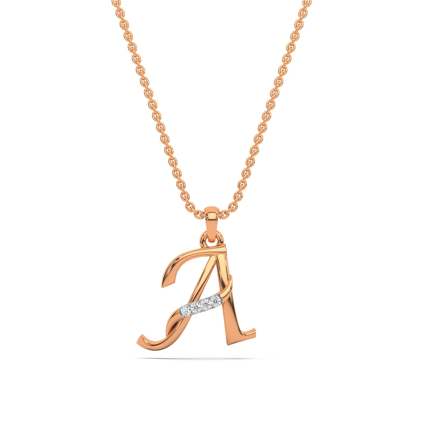 Alphabet A  Unisex Pendant