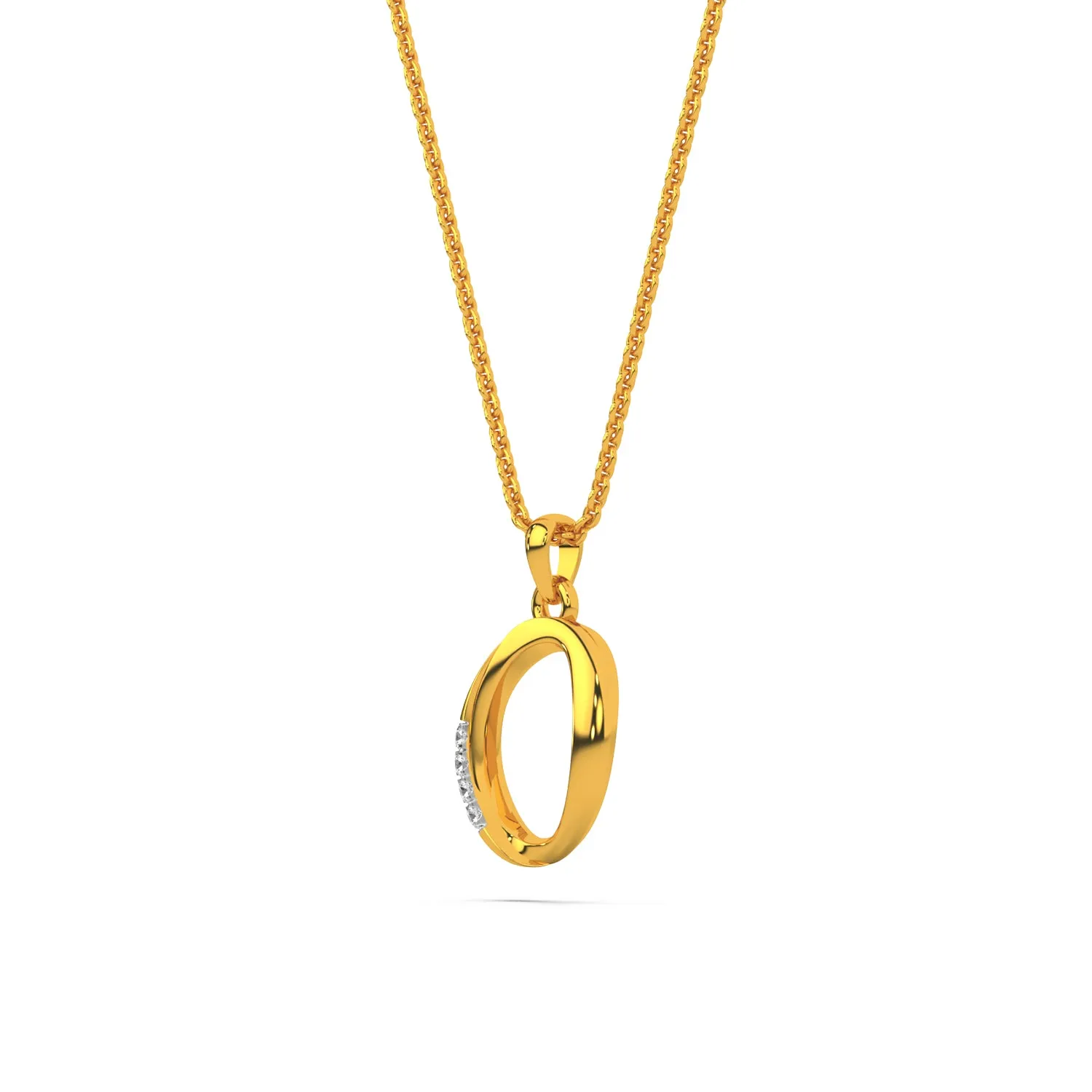 Alphabet O  Unisex Pendant