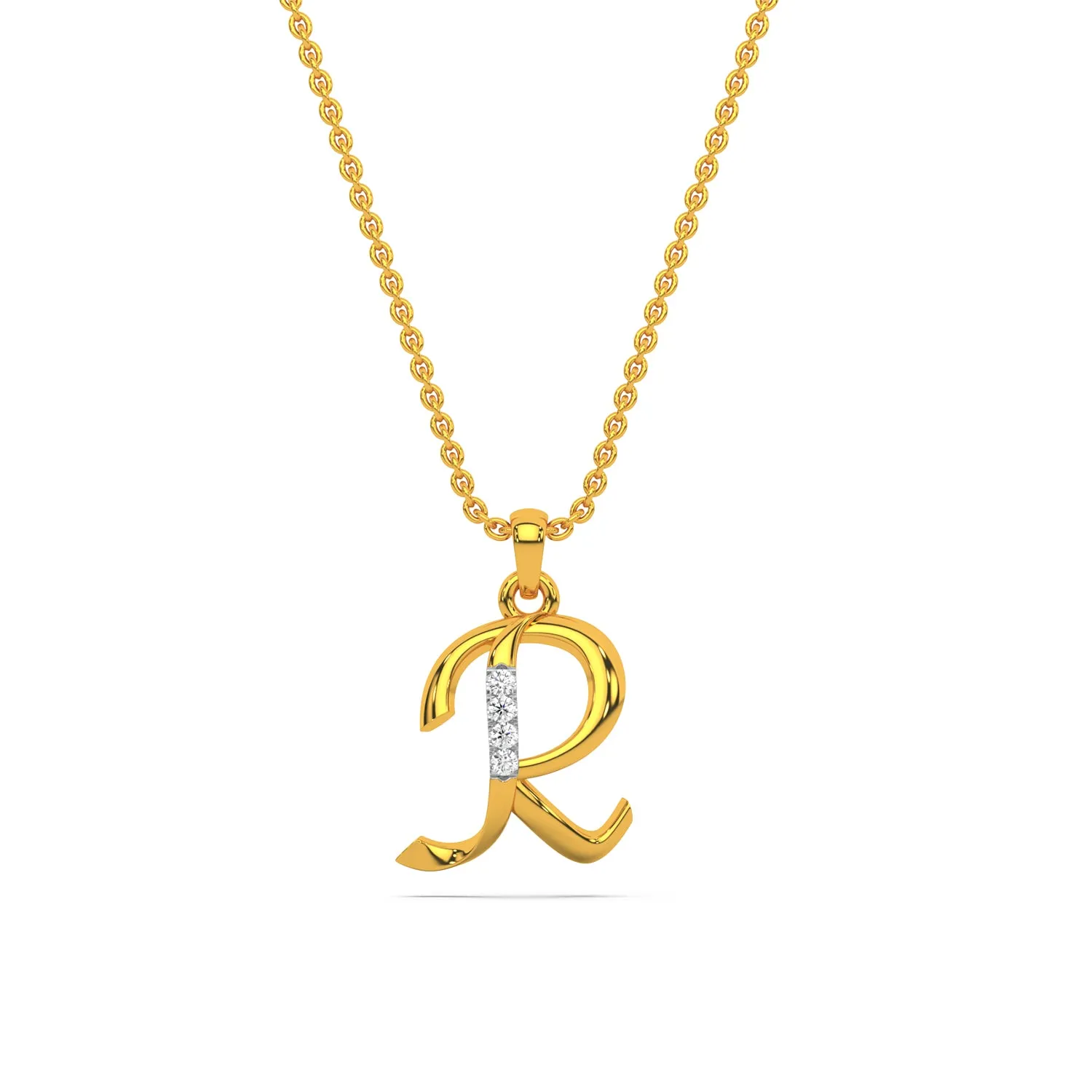 Alphabet R  Unisex Pendant