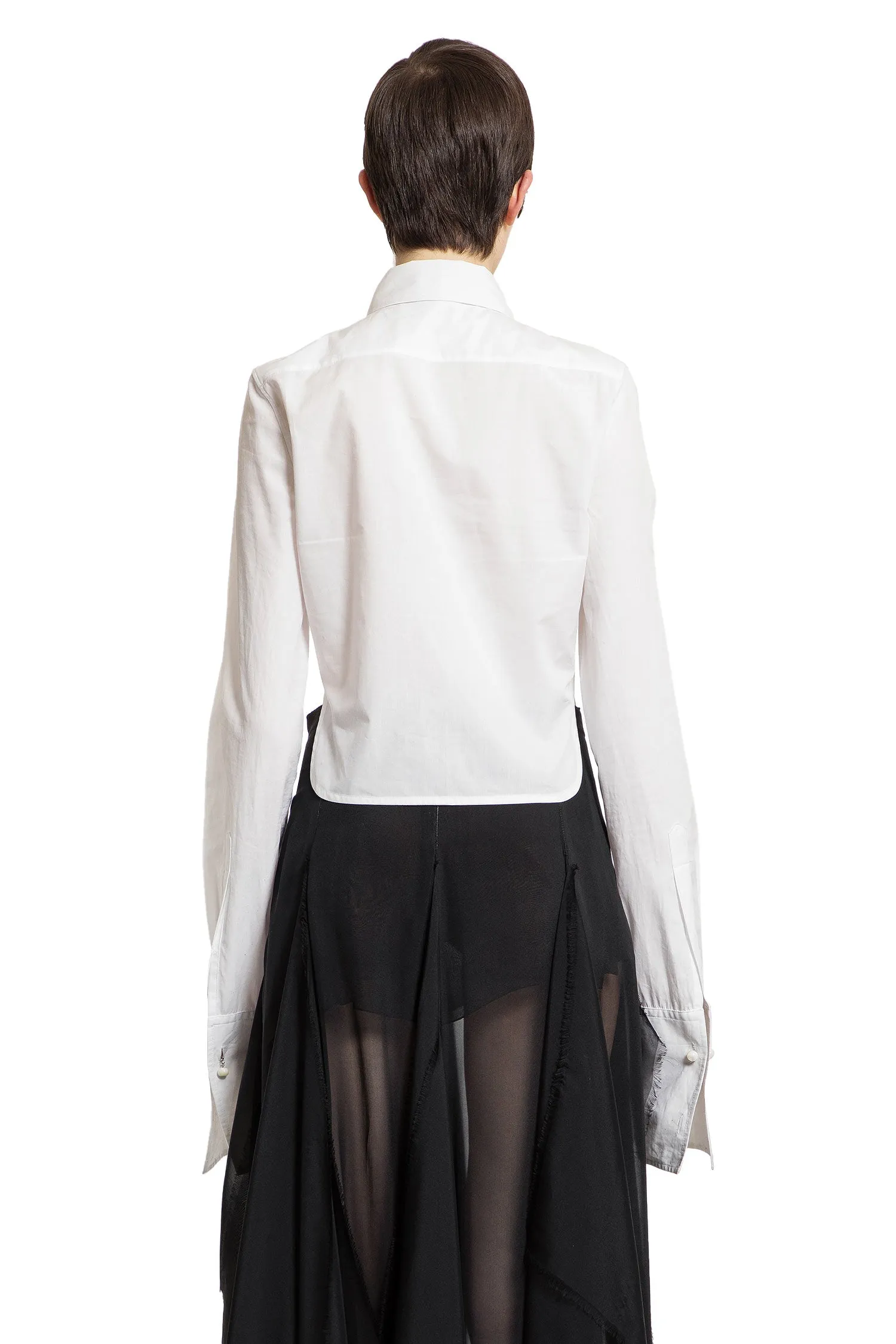 ANN DEMEULEMEESTER WOMAN WHITE SHIRTS