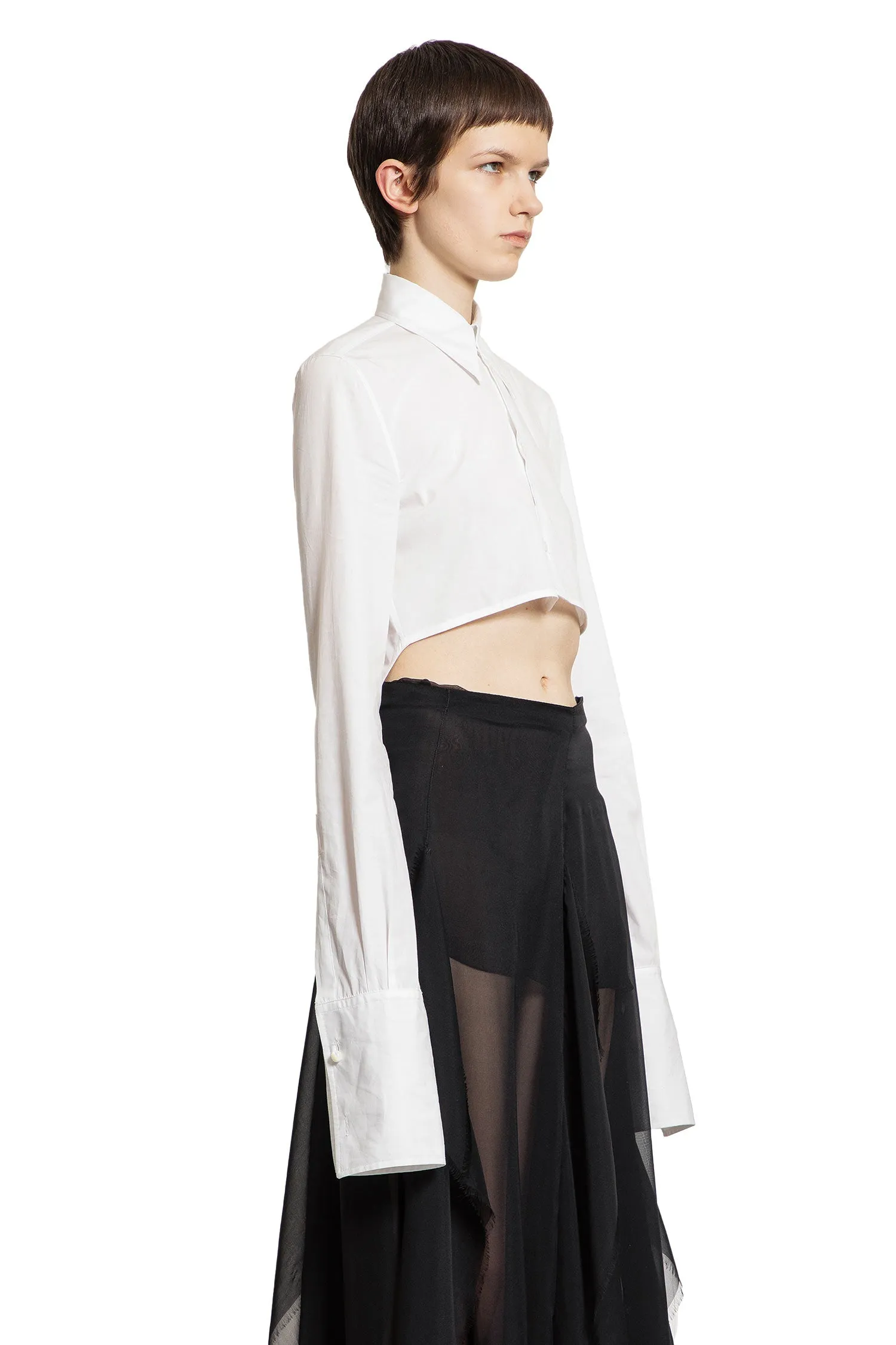 ANN DEMEULEMEESTER WOMAN WHITE SHIRTS