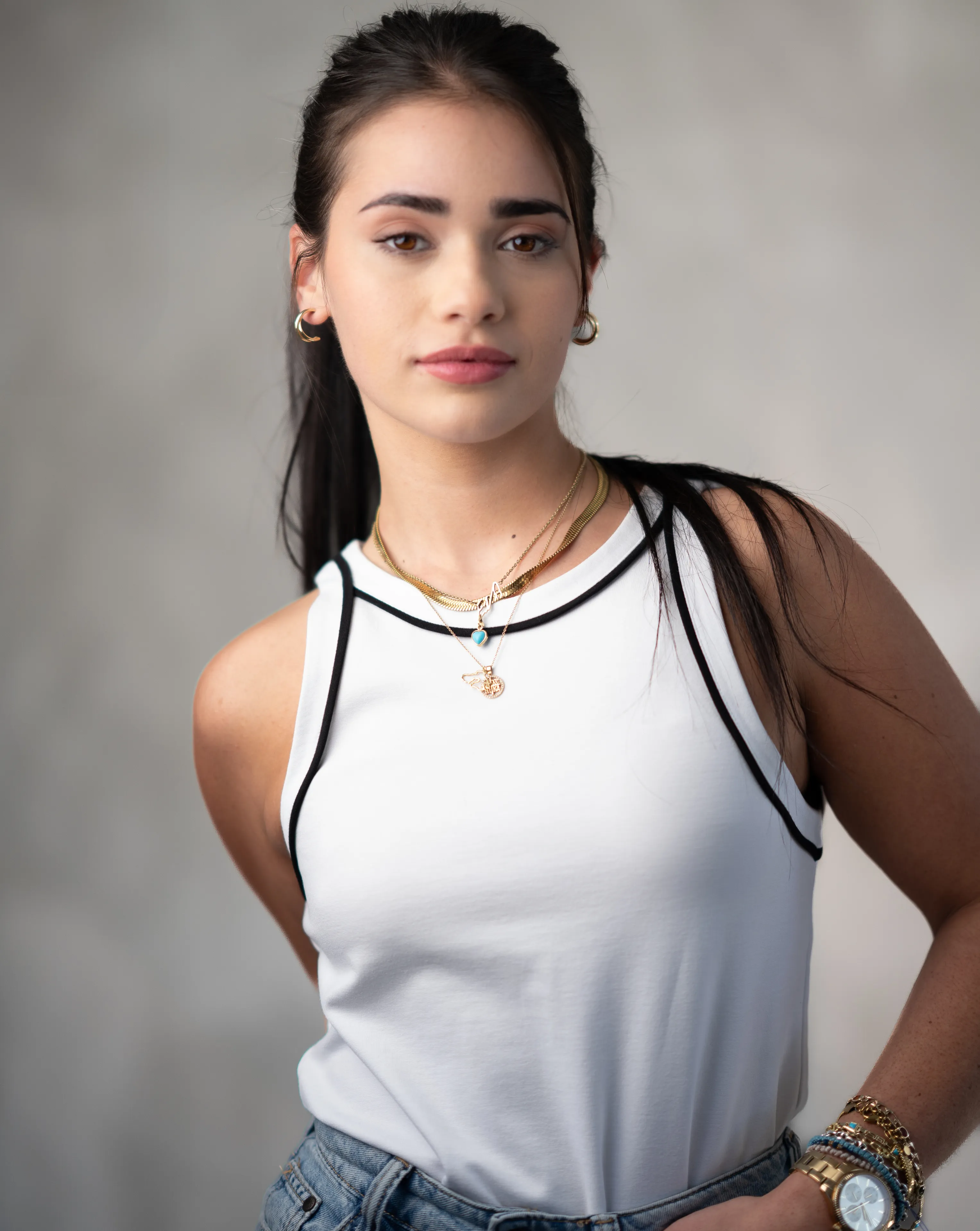 Basic Piped Vest | Ivory