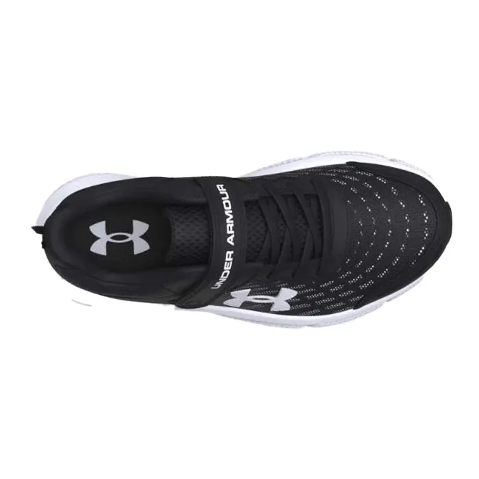 Big Boy Under Armour Assert 10 AC Wide in Black/White/White