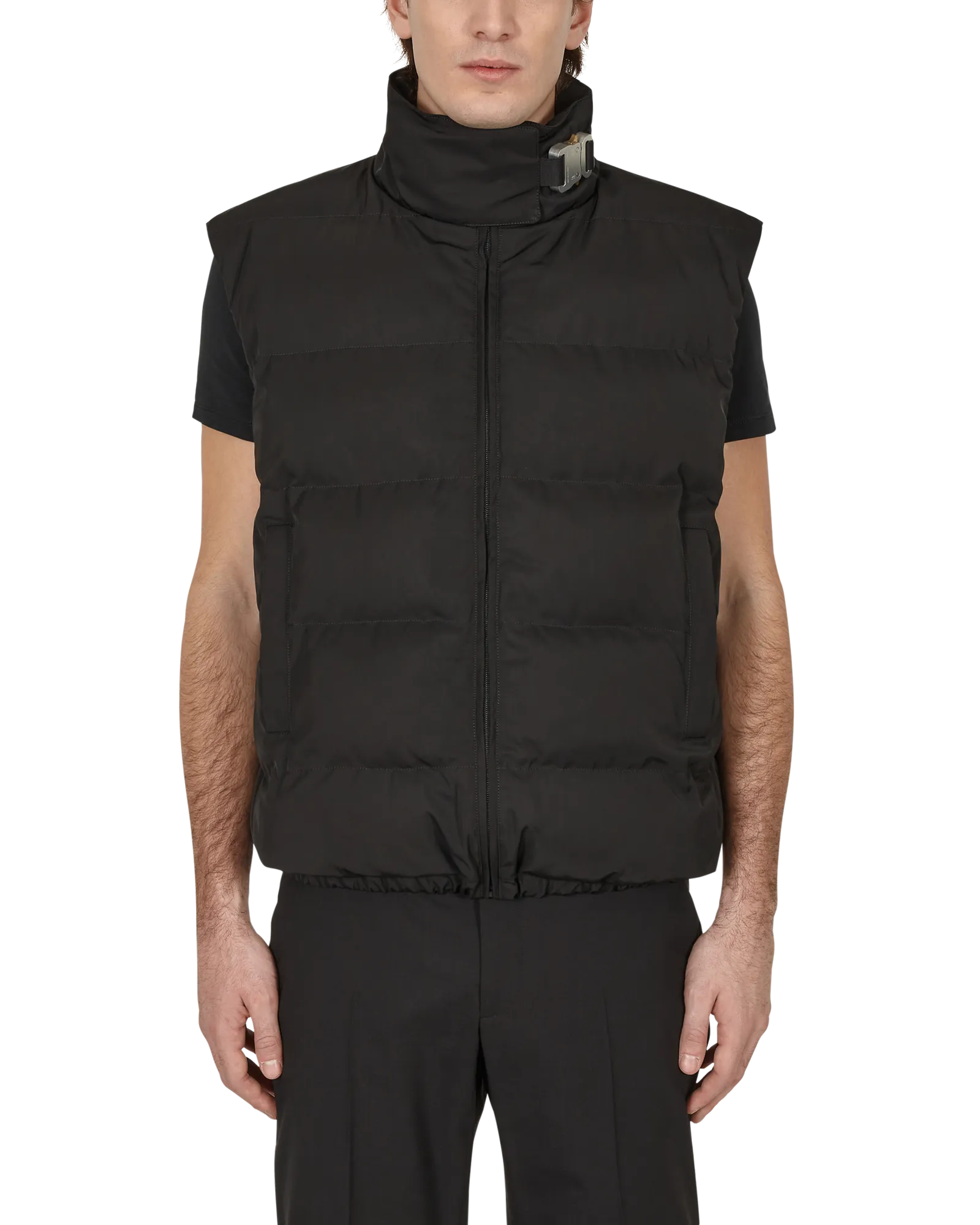 BUCKLE PUFFER VEST -  X