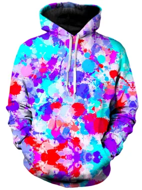 Cherry Frost Paint Splatter Unisex Hoodie