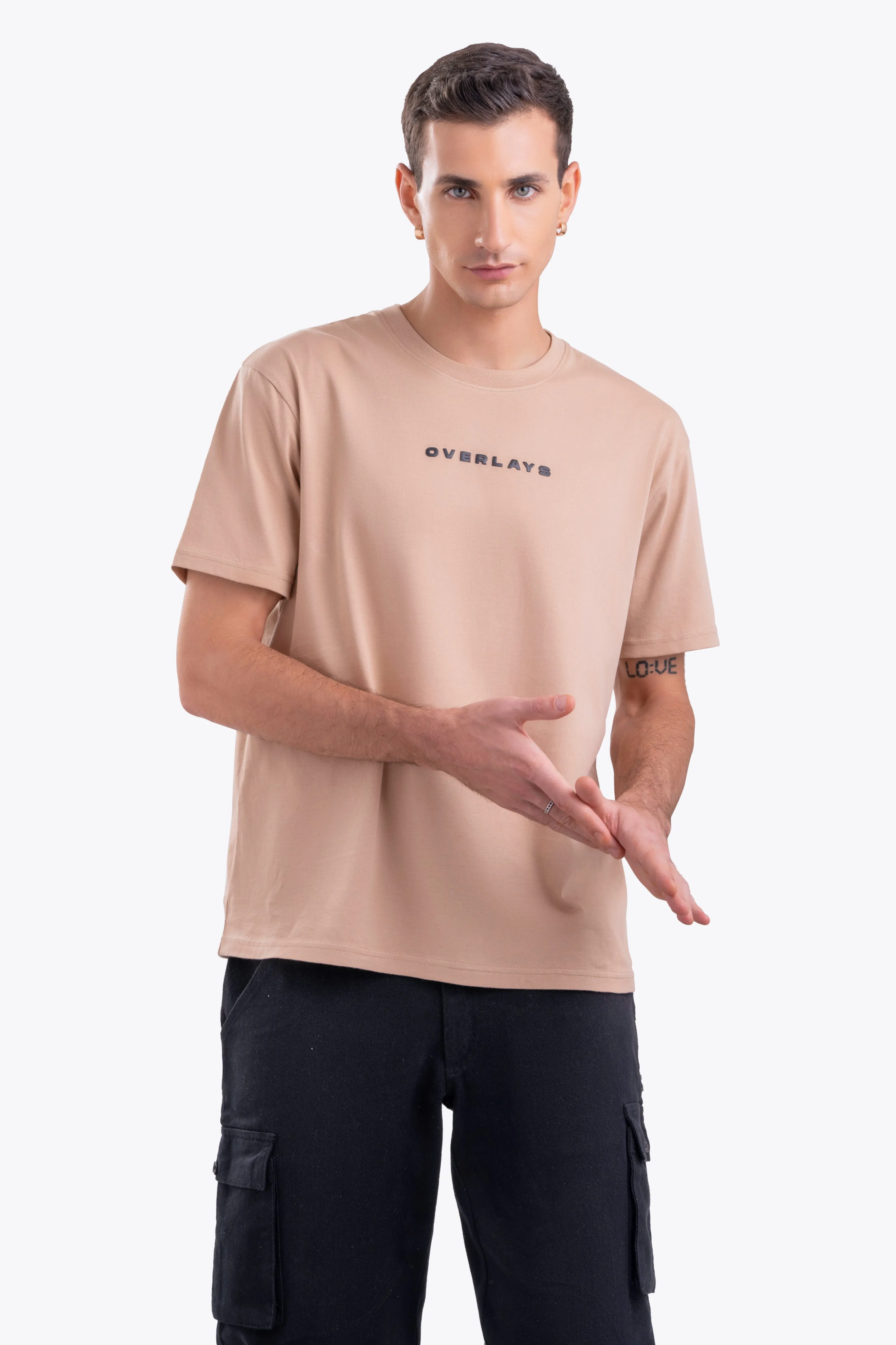 Coffee Brown Oversized Fit Tshirt