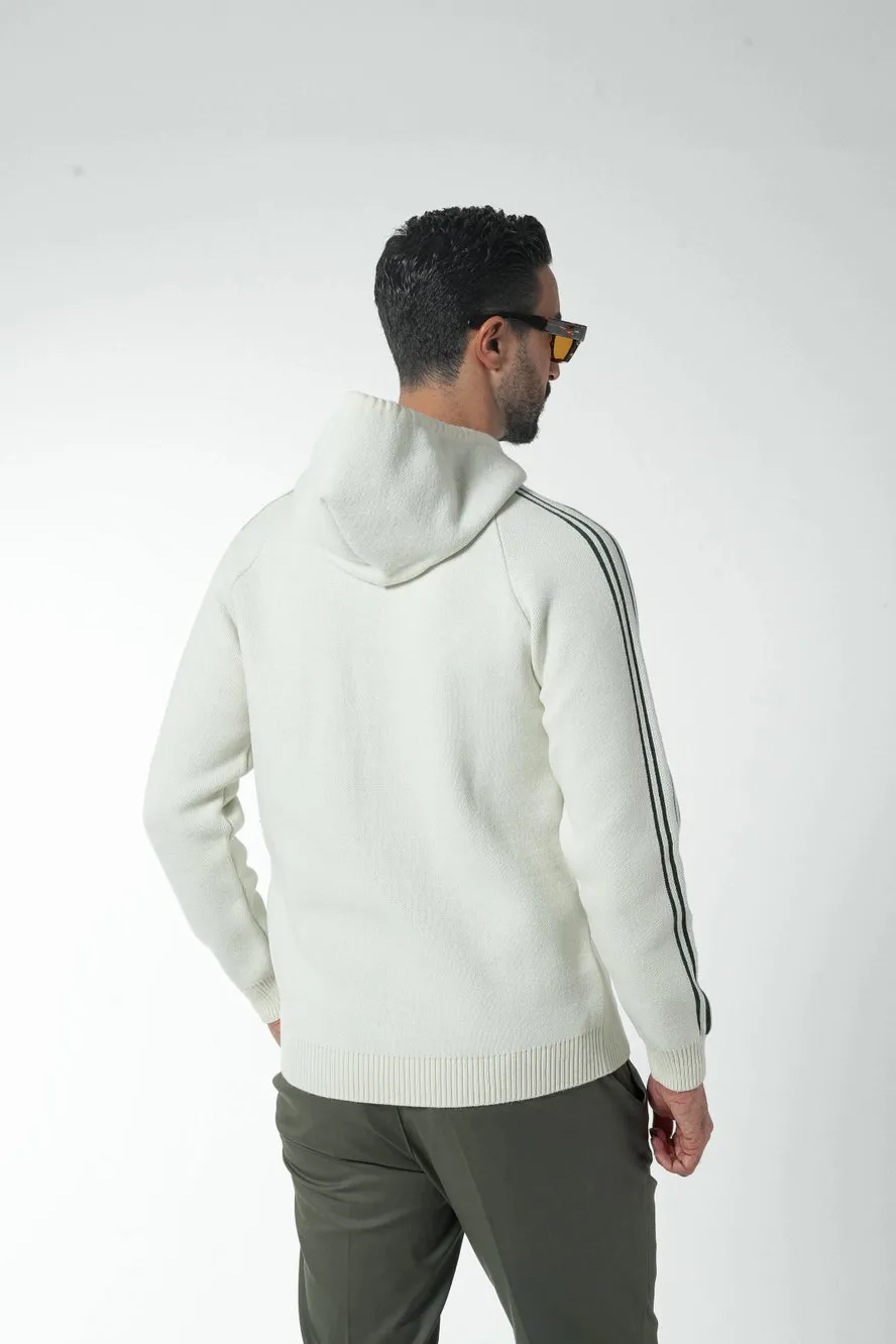 Donato Perola hooded pullover white