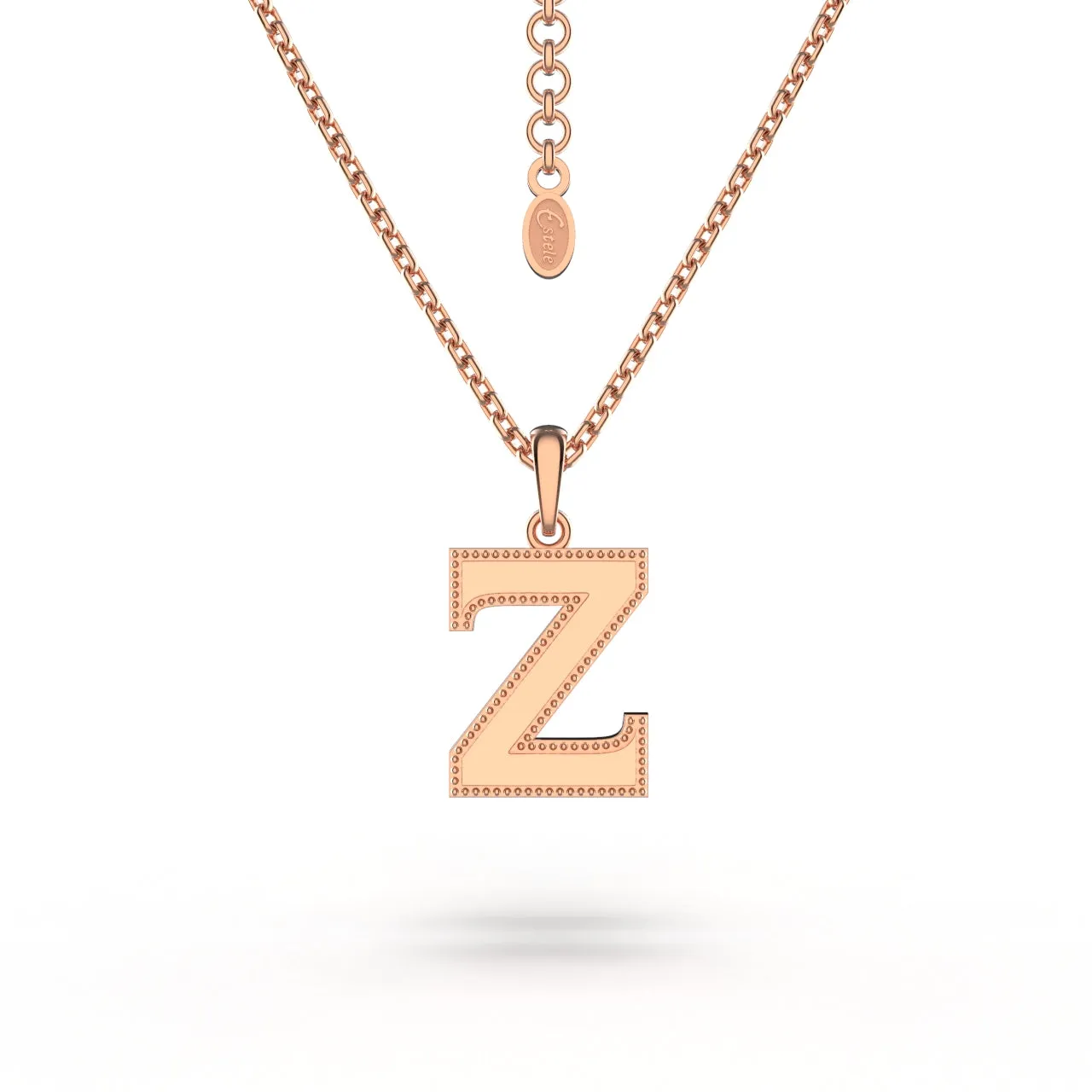 Estele - Charm "Z" Rosegold plated Pendant