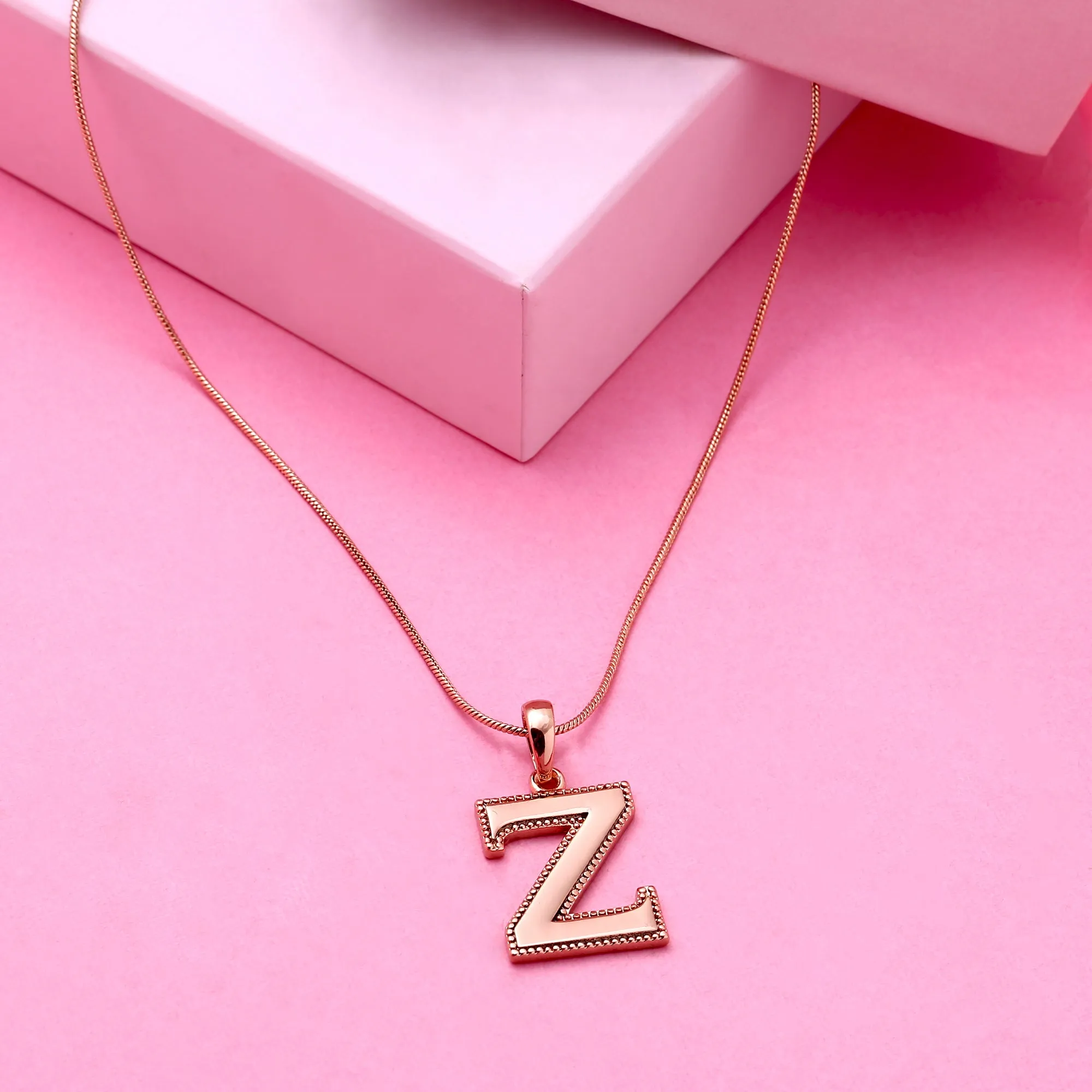 Estele - Charm "Z" Rosegold plated Pendant