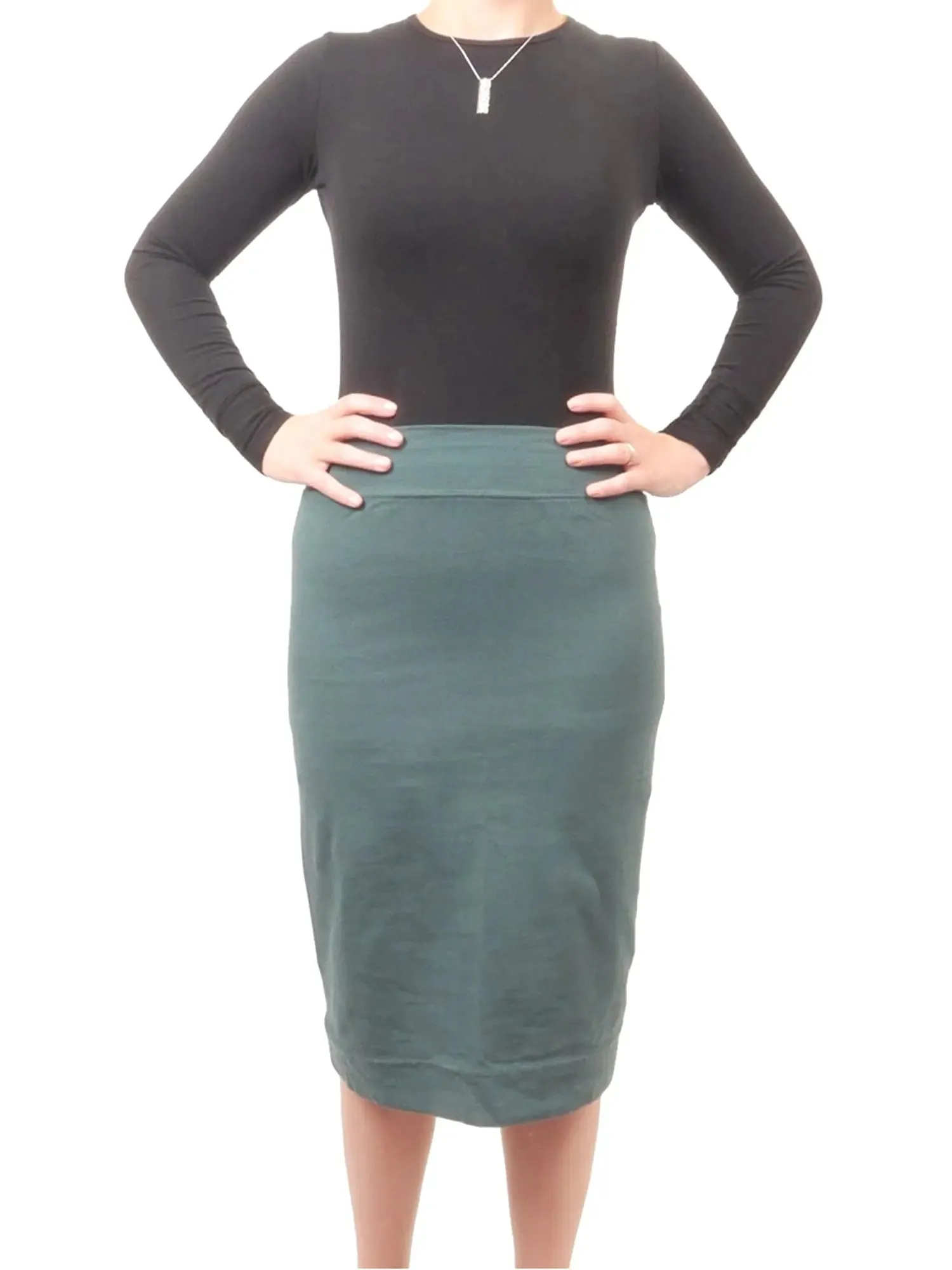 Hard Tail Cotton Pencil Skirt W-321