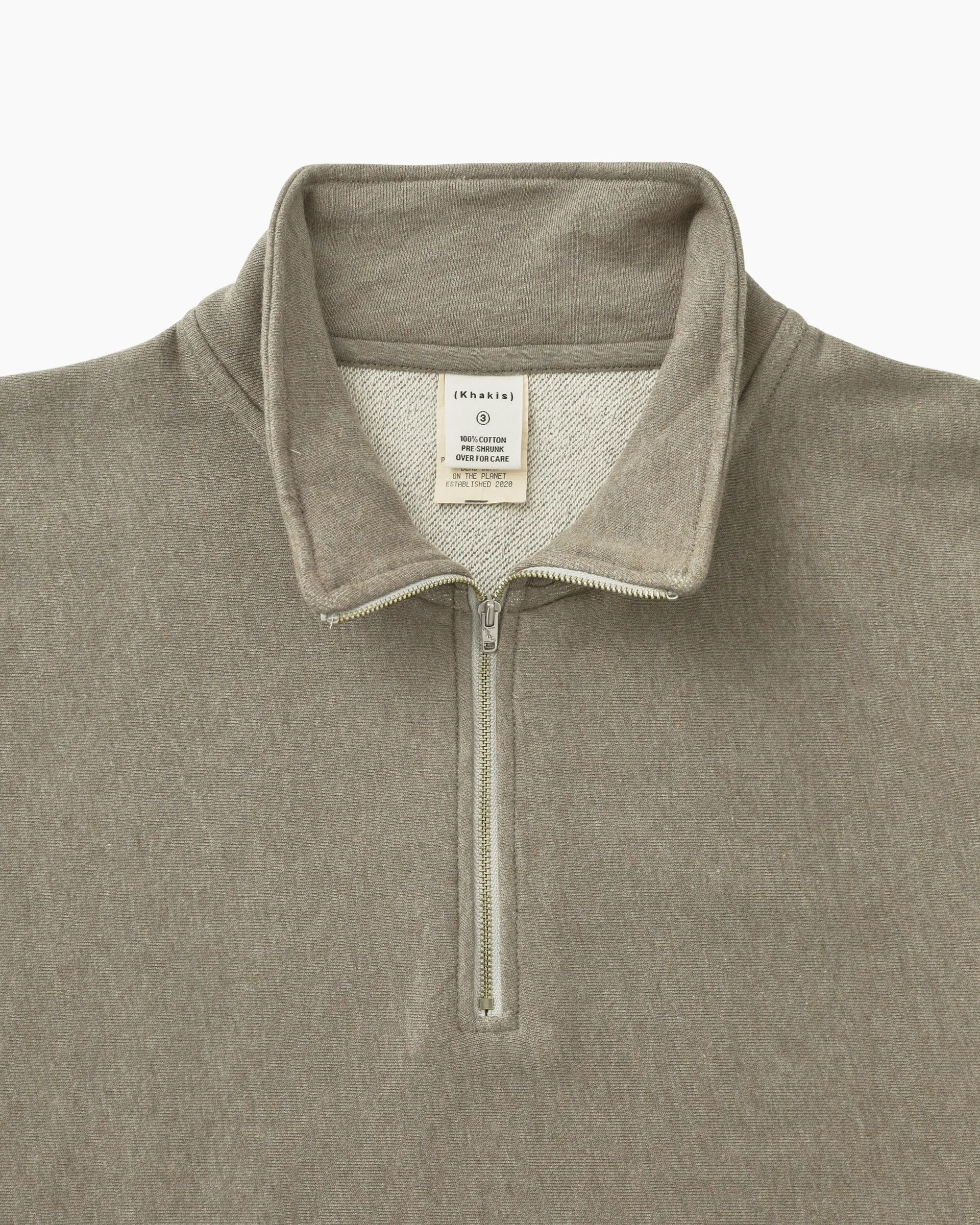 Heather Half Zip Pullover Sage