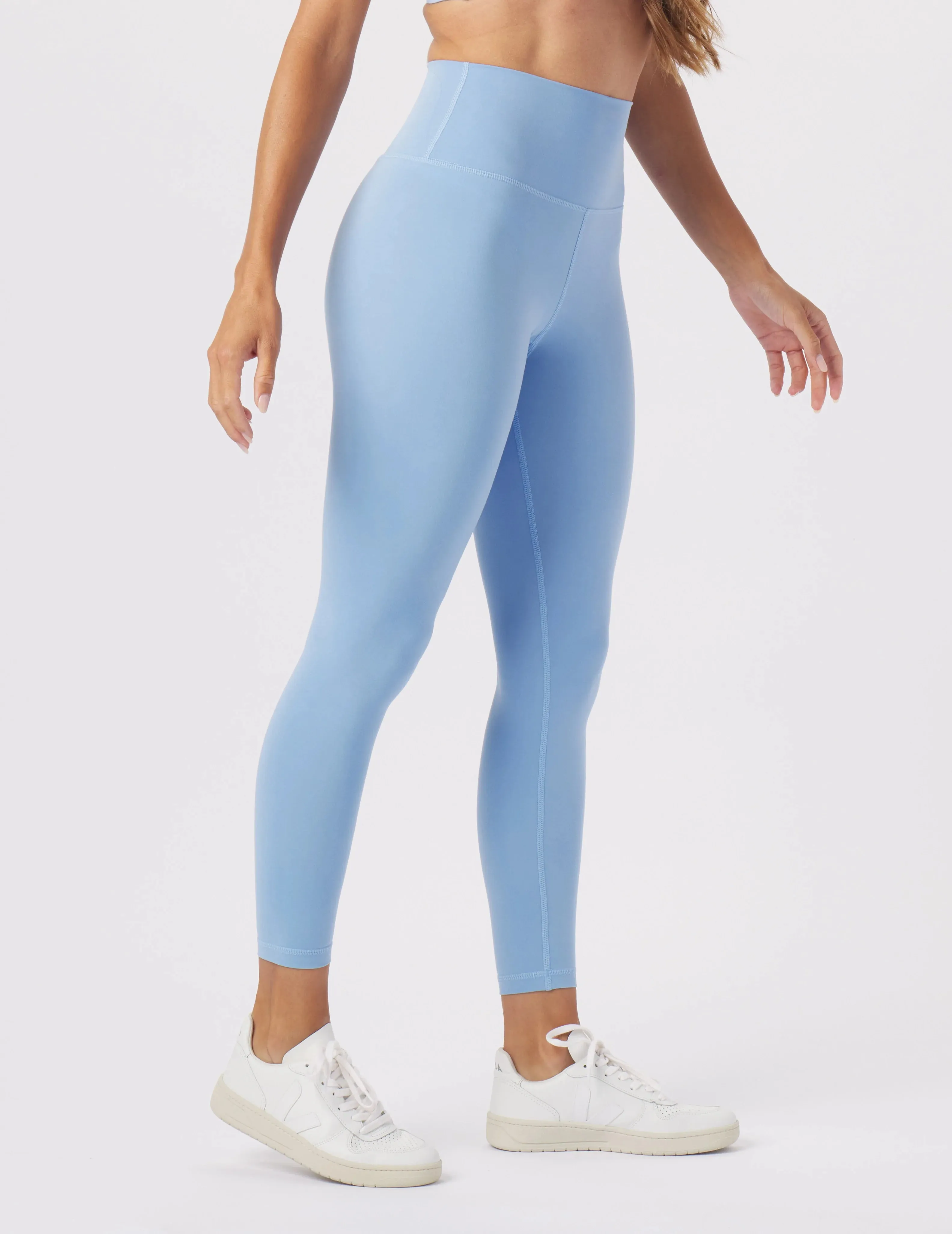 High Waist Pure 7/8 Legging: Ice Blue