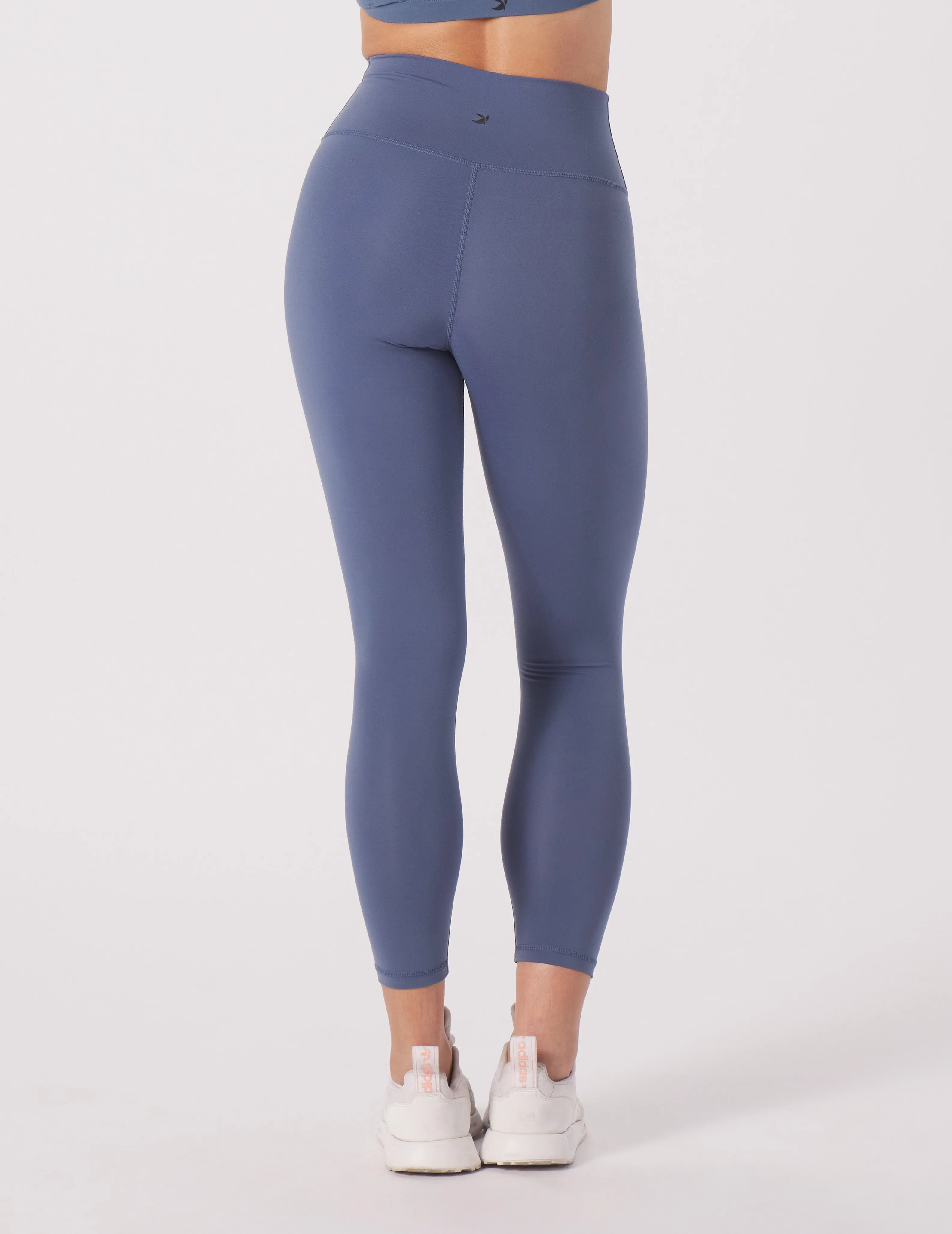 High Waist Pure 7/8 Legging: Washed Blue