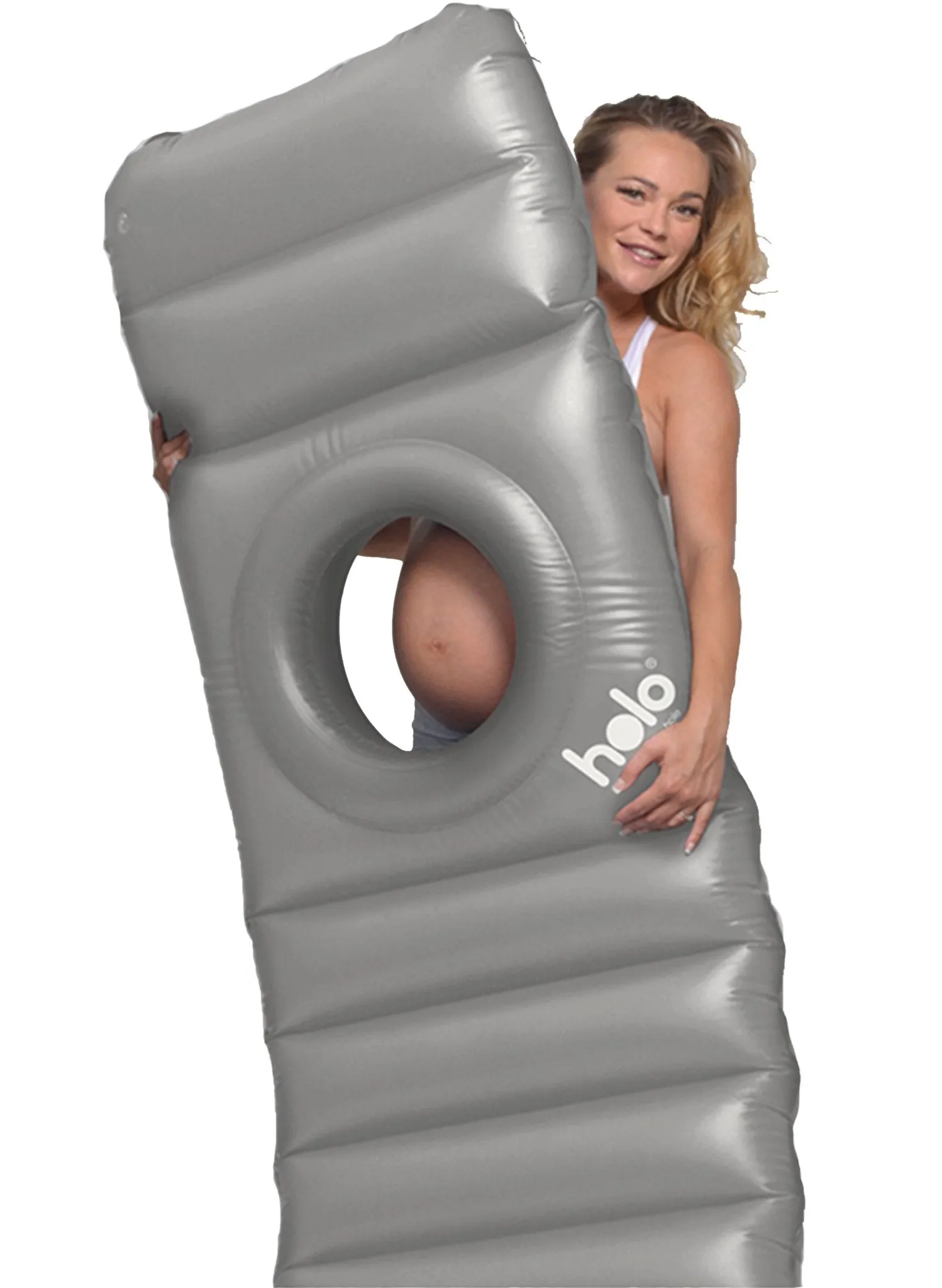 Holo Inflatable Lilo - Grey