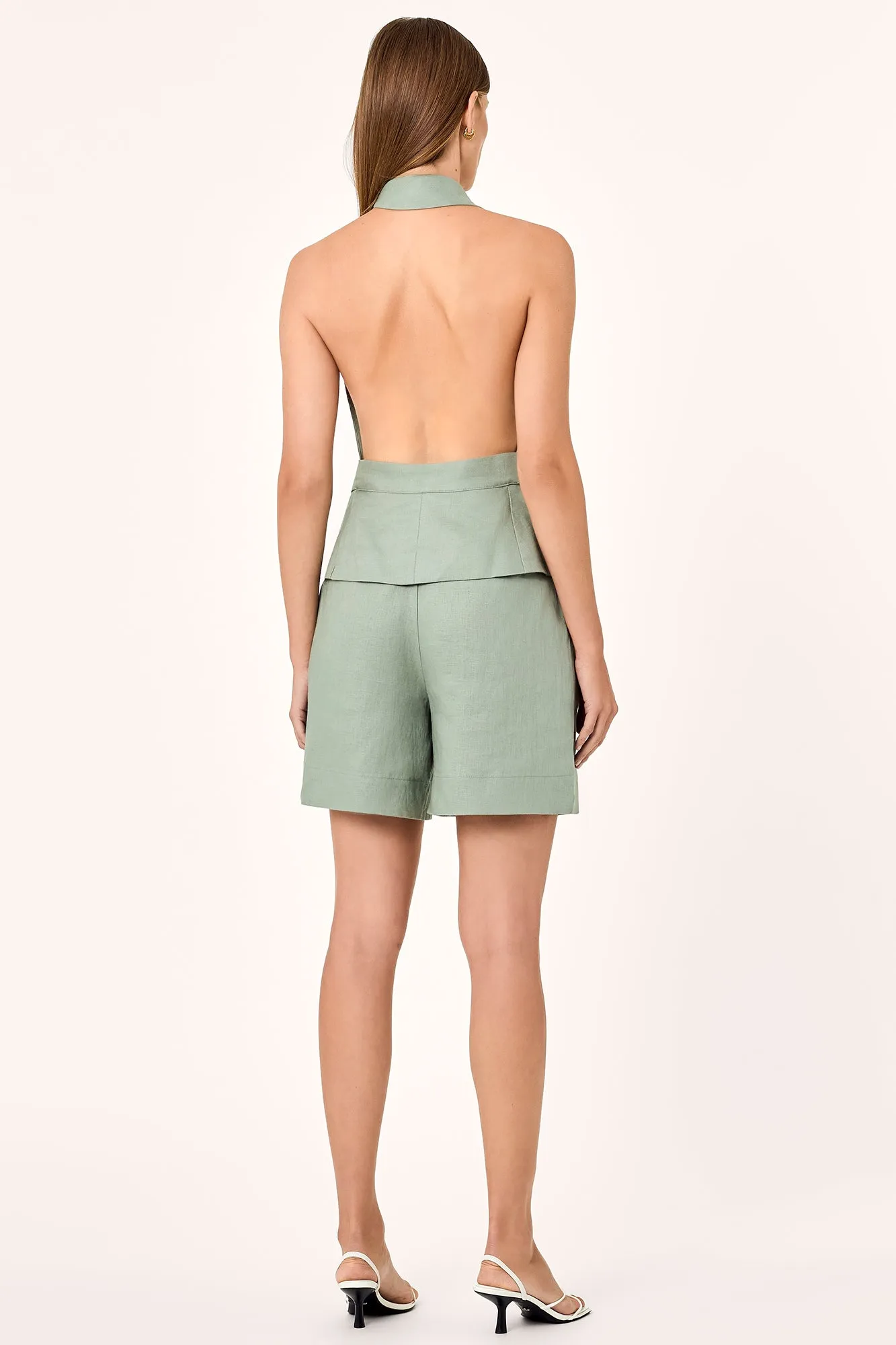 ISABEAU HALTER VEST - Pistachio