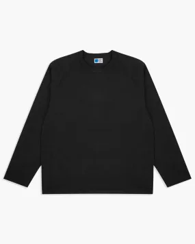 Japan Blue JBKN1001 Inlay Heavyweight L/S Tee - Black