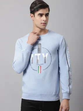 Men Sky Melange Sweatshirt