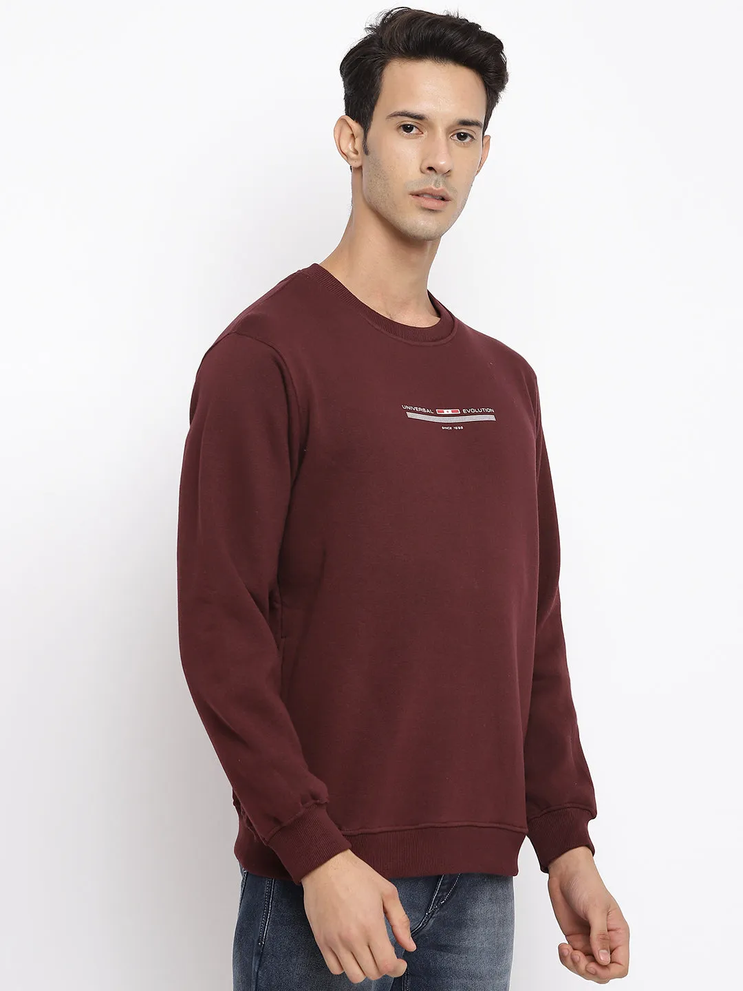 Men Wine Sweatshirt