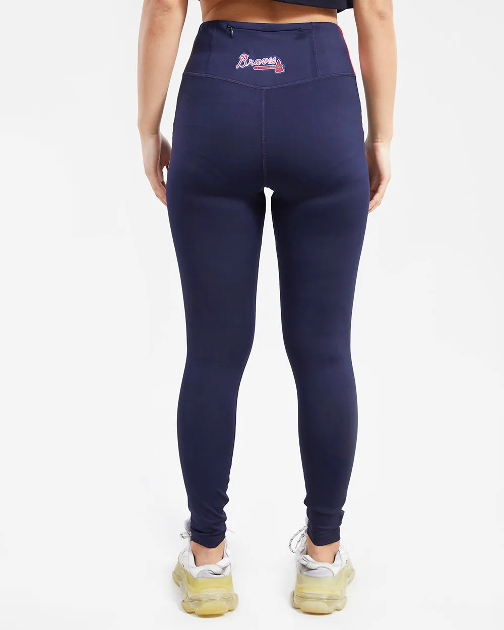 MLB ATLANTA BRAVES CLASSIC WOMEN'S LUX LEGGING (MIDNIGHT NAVY)