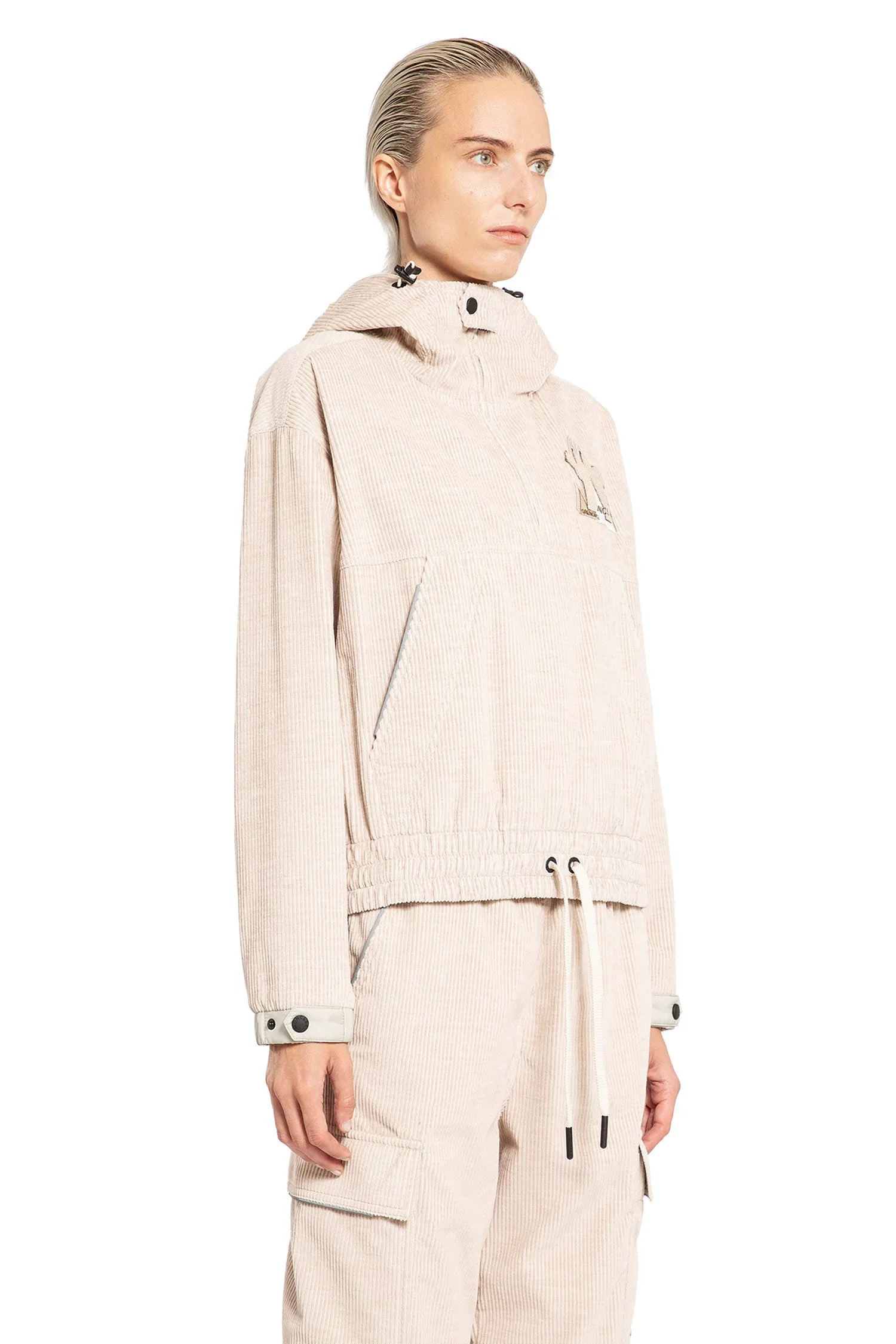 MONCLER GRENOBLE WOMAN BEIGE SWEATSHIRTS