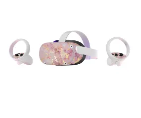 Oculus Quest 2 Skin Decals - Rose Marble - Wrap Vinyl Sticker