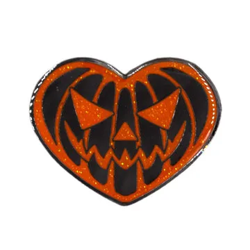 Pumpkin Heart Enamel Pin