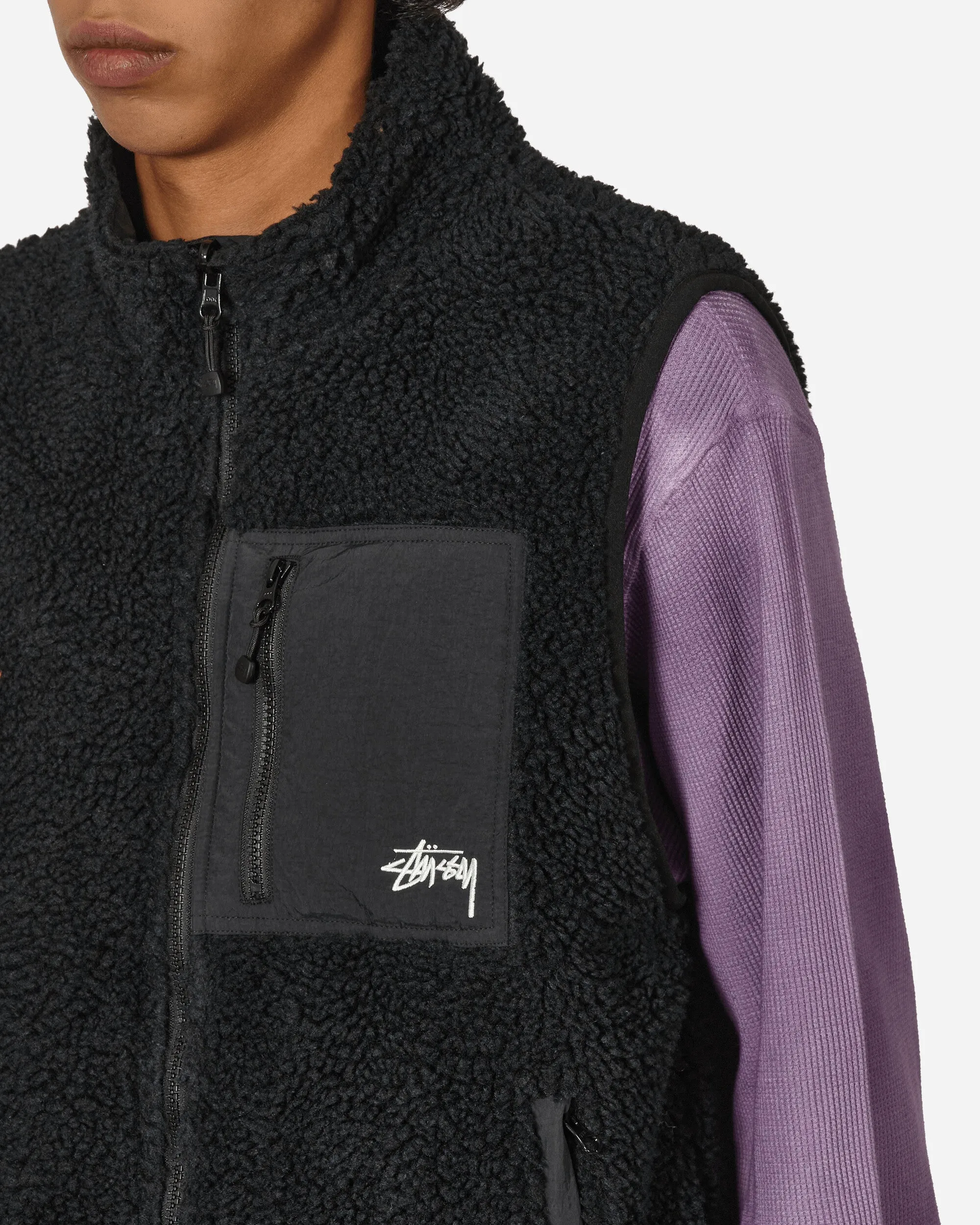 Sherpa Reversible Vest Black