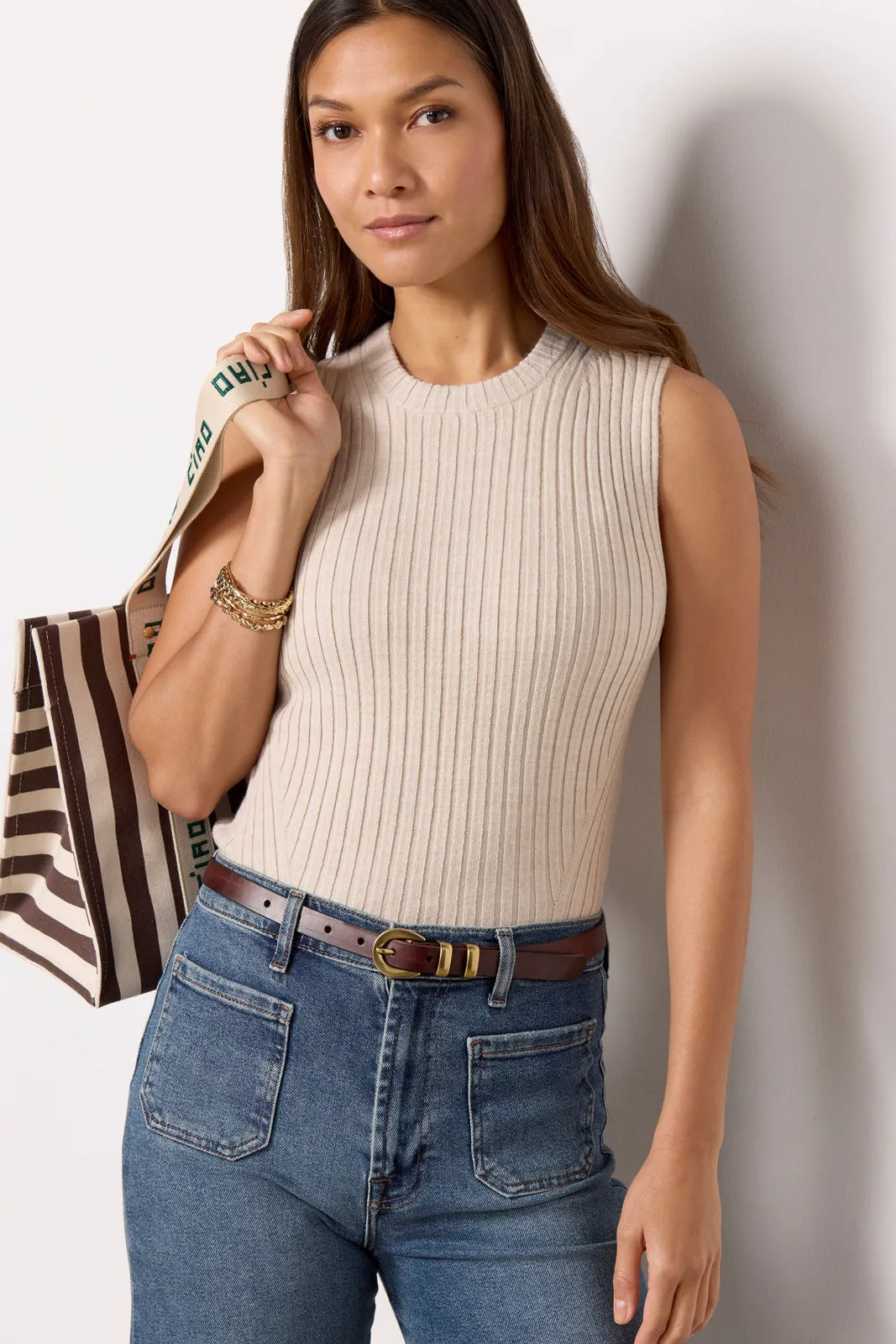 Sleeveless Ribbed Tank