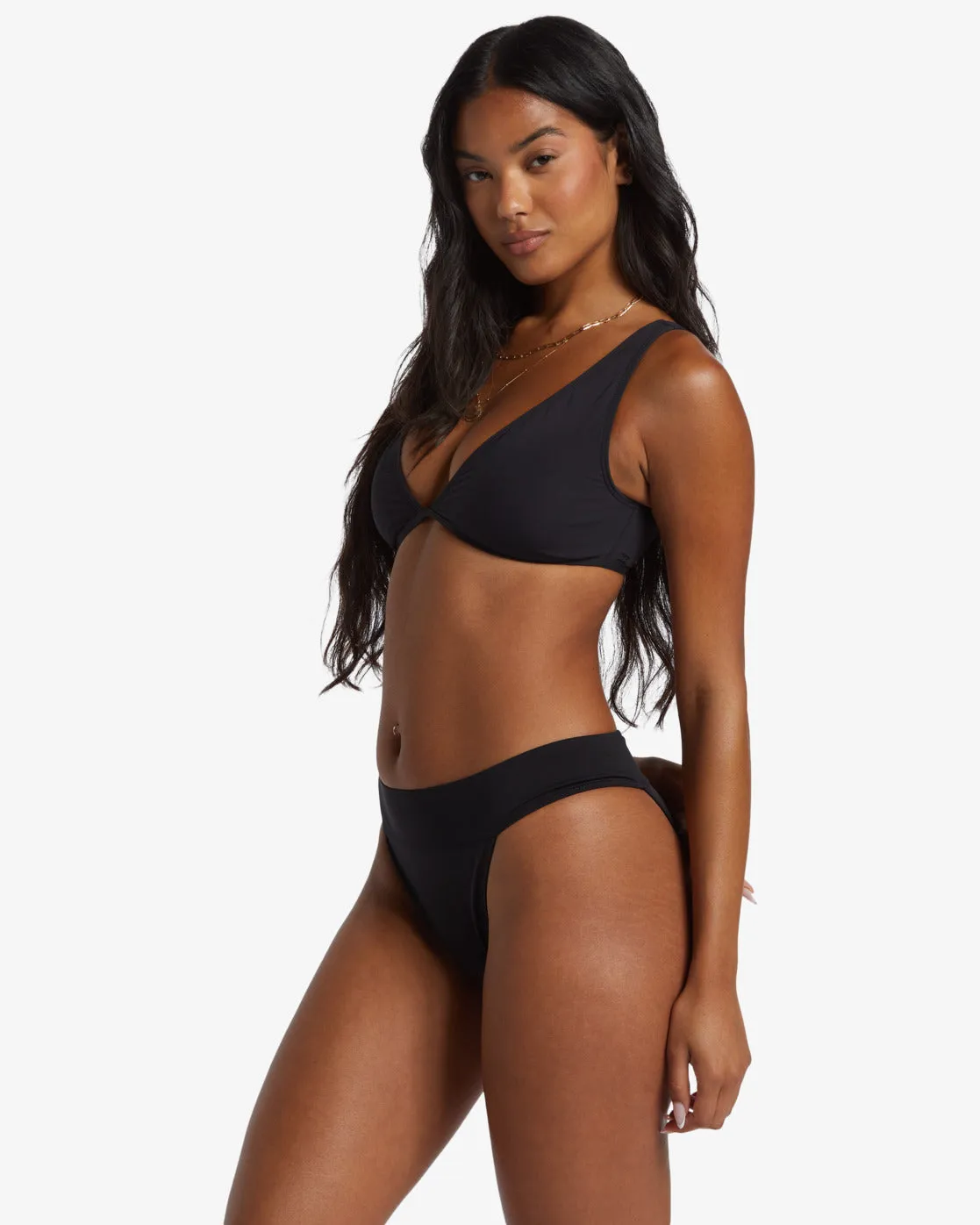 Sol Searcher Aruba Bikini Bottoms - Black Pebble