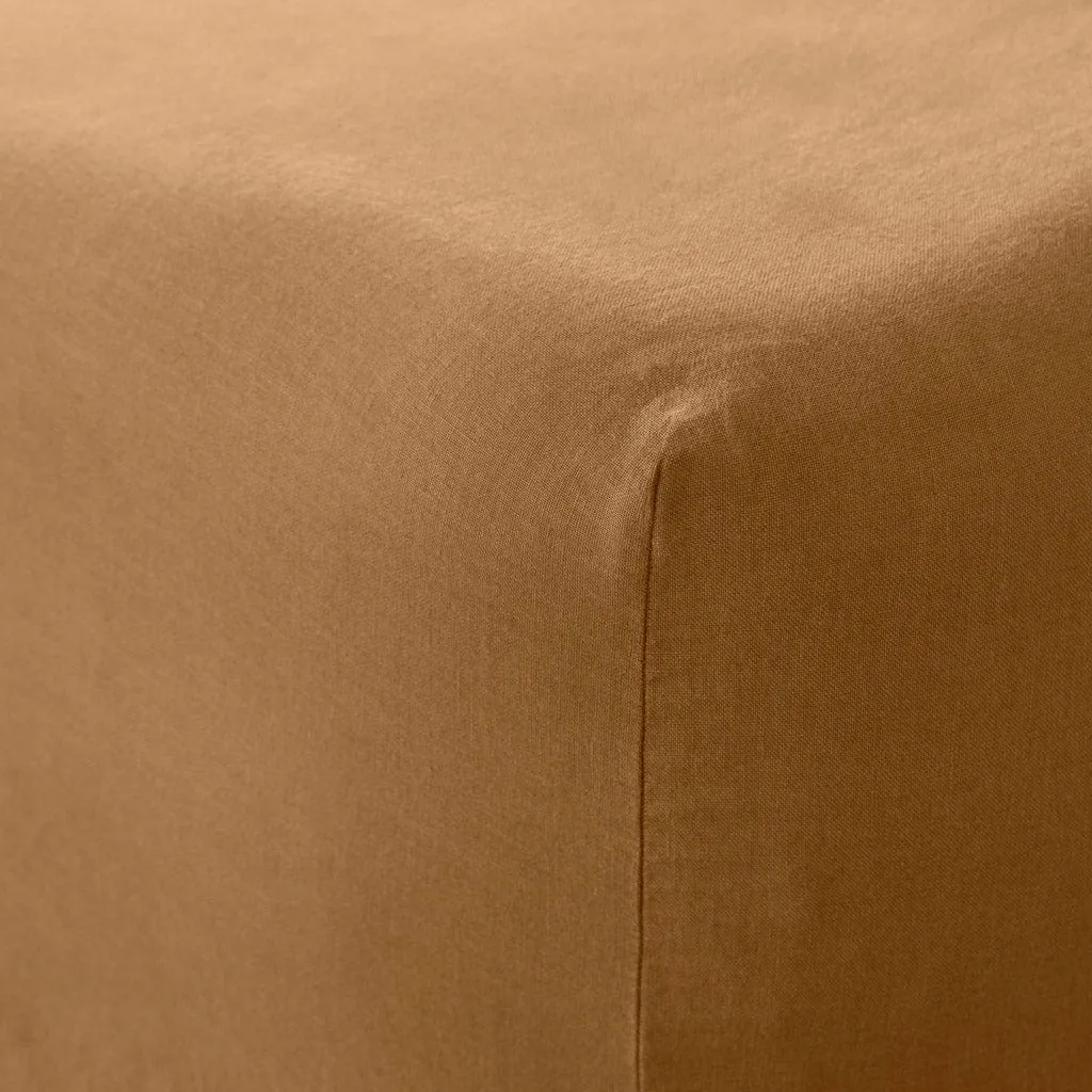 Stonewashed Linen Fitted Sheet