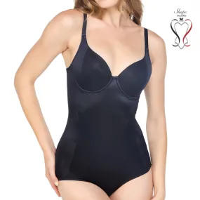 Wacoal Shapewear Bodysuit ชุดกระชับสัดส่วนเพรียวสวย รุ่น WA5132  สีดำ (BL)