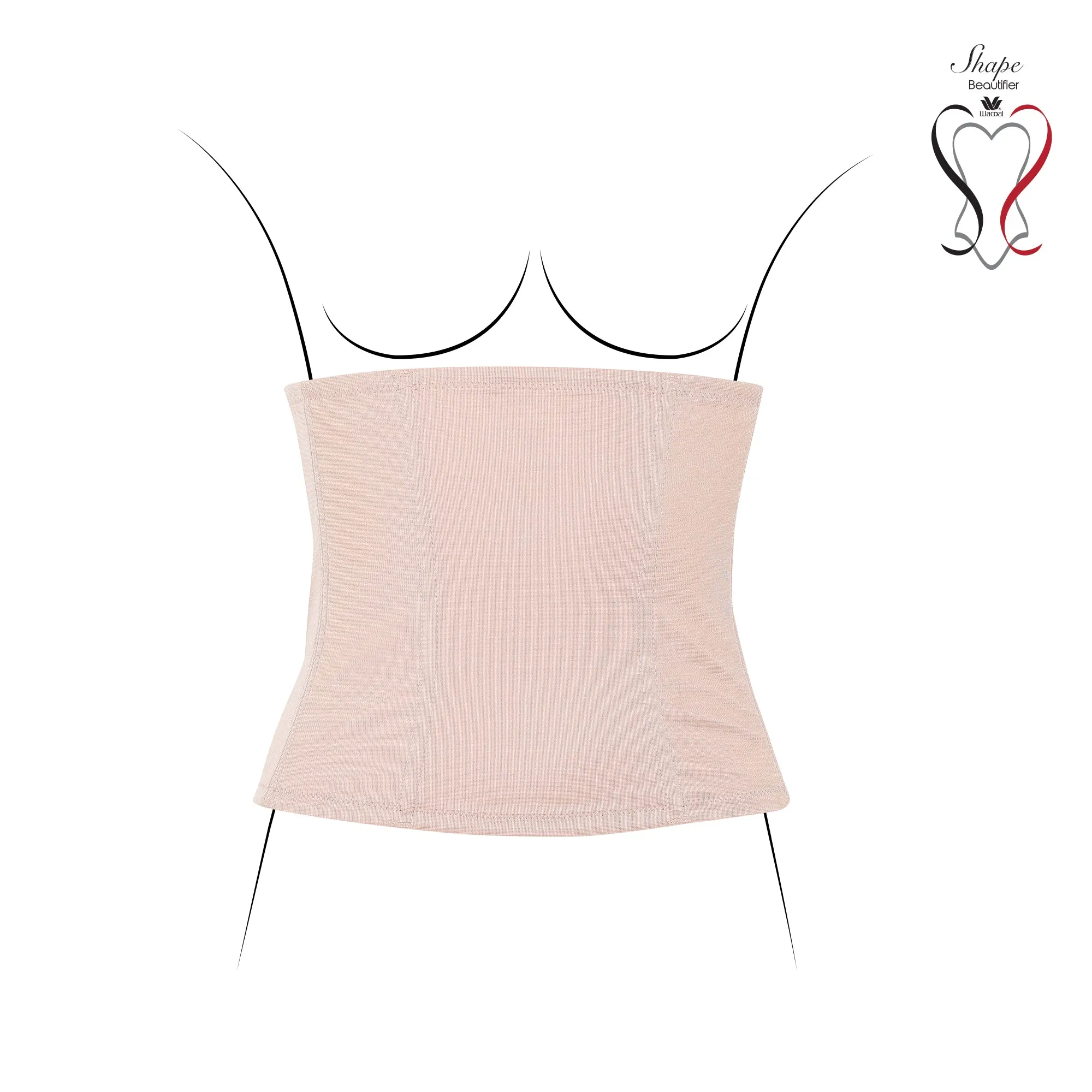 Wacoal Shapewear สเตย์แผ่นเก็บกระชับเอว และหน้าท้อง รุ่น WG8130 สีเบจ (BE)